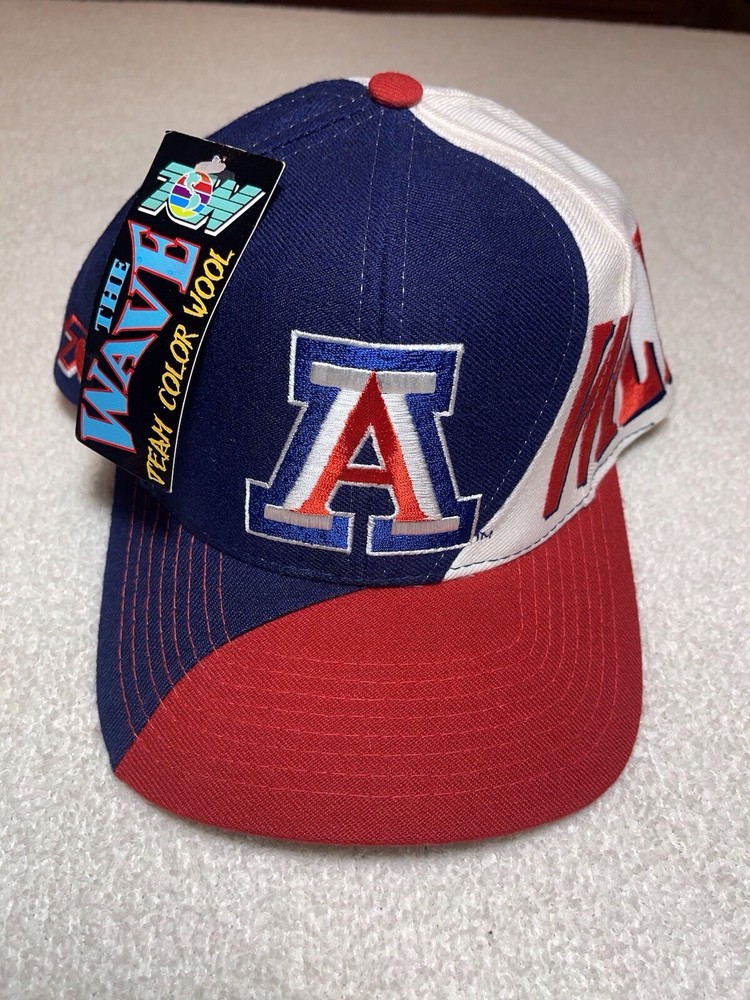 Vintage Arizona Wildcats Top Of The World Wave Wool Snapback Hat New With Tag