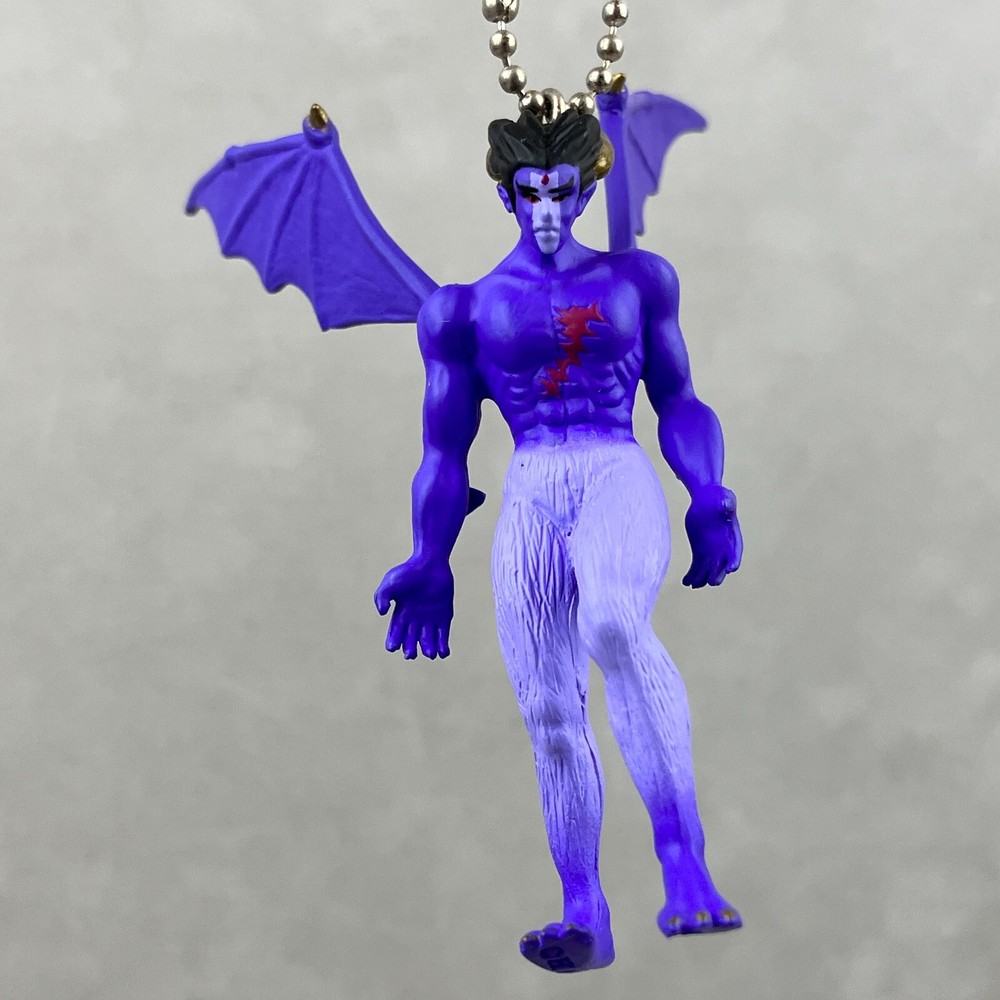 Vintage NAMCO Tekken Devil Kazuya Mishima Anime Mascot Keychain Figure Japan