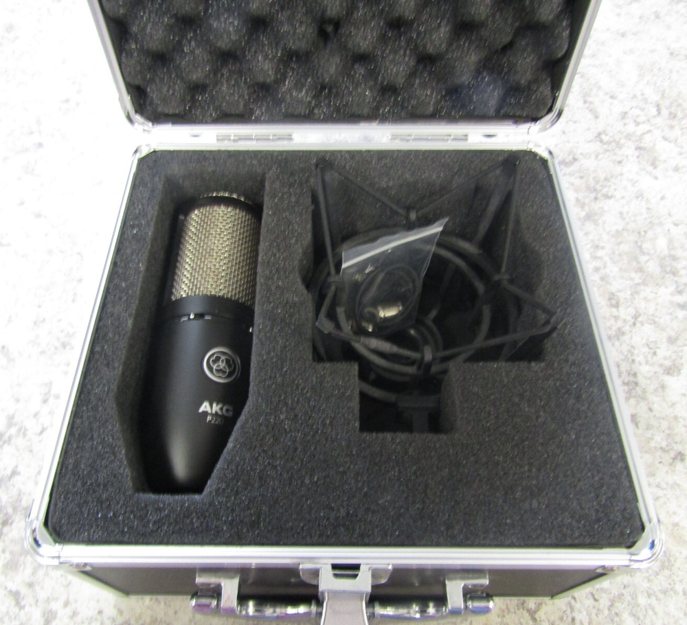 AKG P220 Studio Condenser Mic with Shockmount and Carry Case  