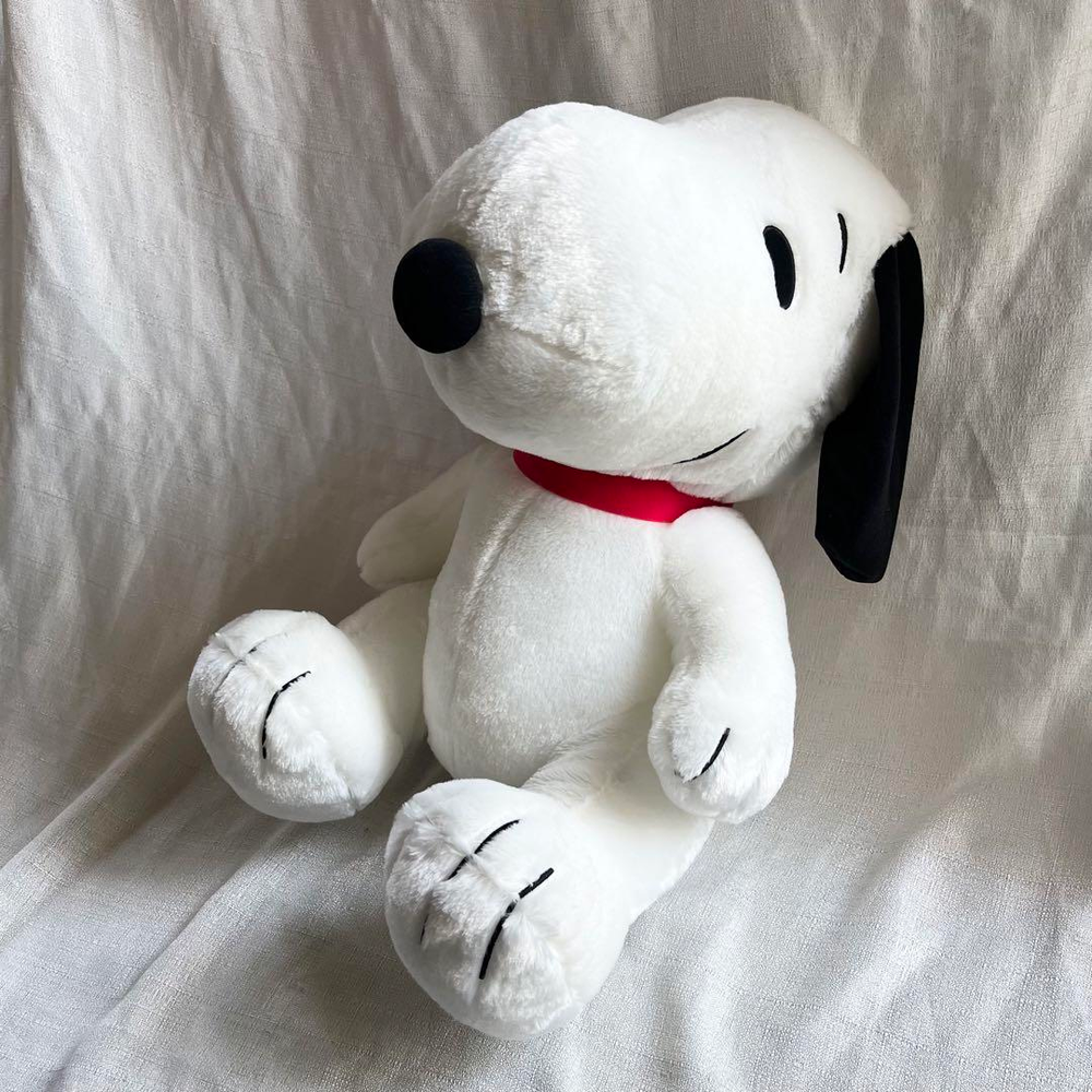 Snoopy Jumbo 50cm Plush Toy Sitting Peanuts SEGA Big Soft Stuffed Animal  