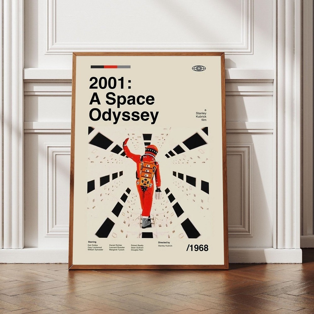 2001 A Space Odyssey 1968 Stanley Kubrick Minimal Film Poster