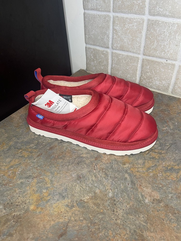 UGG Tasman LTA Puff 3M Sheepskin Outdoor Slipper Shoes Red 1127735 Men’s Sz.11