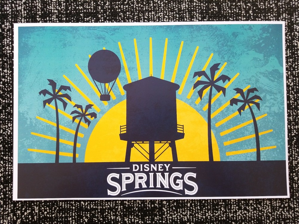 WDW Disney Springs 13x19 Satin Poster Print Customizable Logo