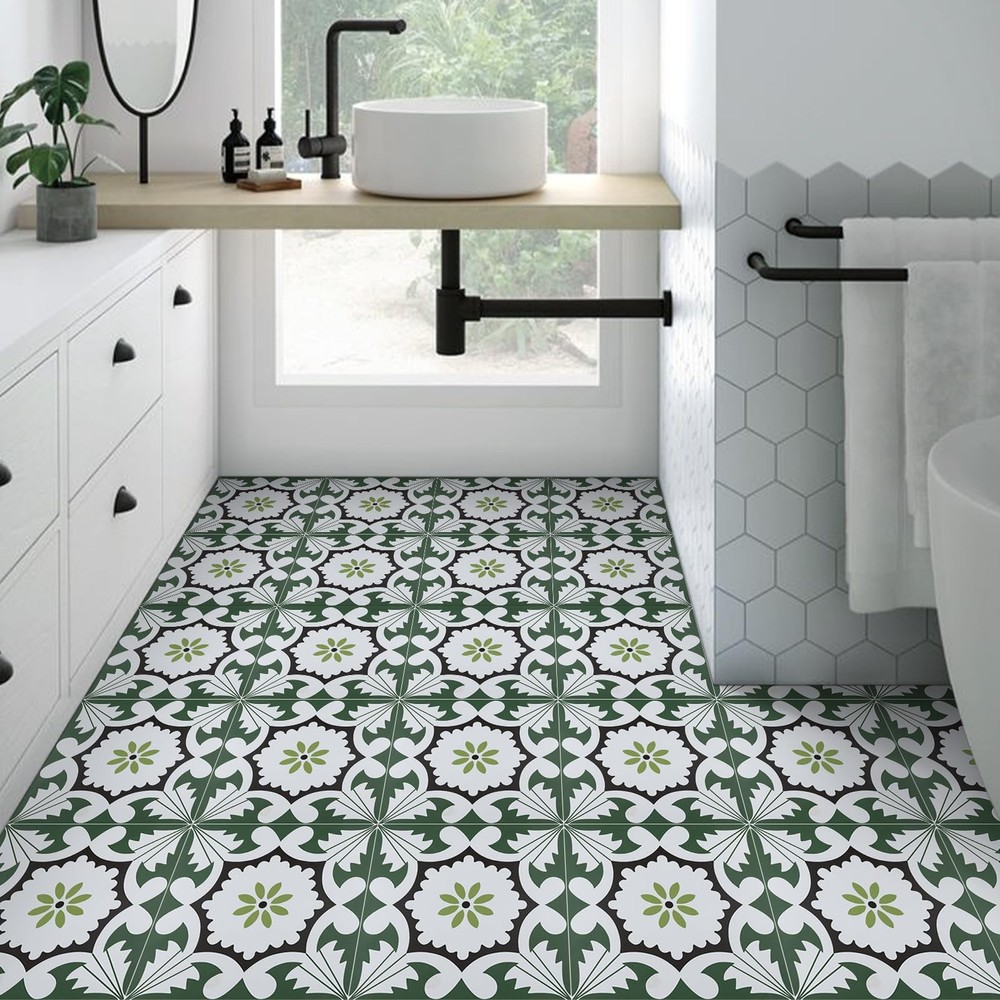 20 Pcs 11.8x11.8 Inch Peel and Stick Floor Tiles Self Adhesive Vinyl Flooring