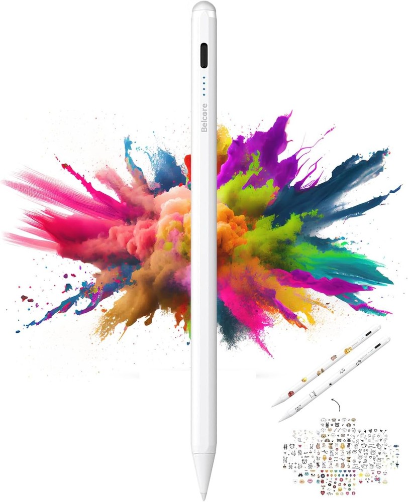 Stylus Pen for iPad 9th & 10th Gen with Fast Charging, Tilt Sensitivity & Palm Rejection