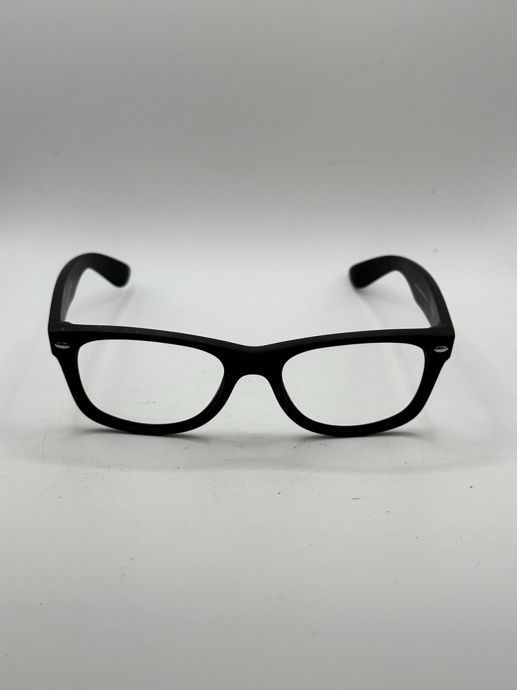 Ray-Ban New Wayfarer RB2132 622 Matte Rubber Black Sunglasses Square FRAMES ONLY