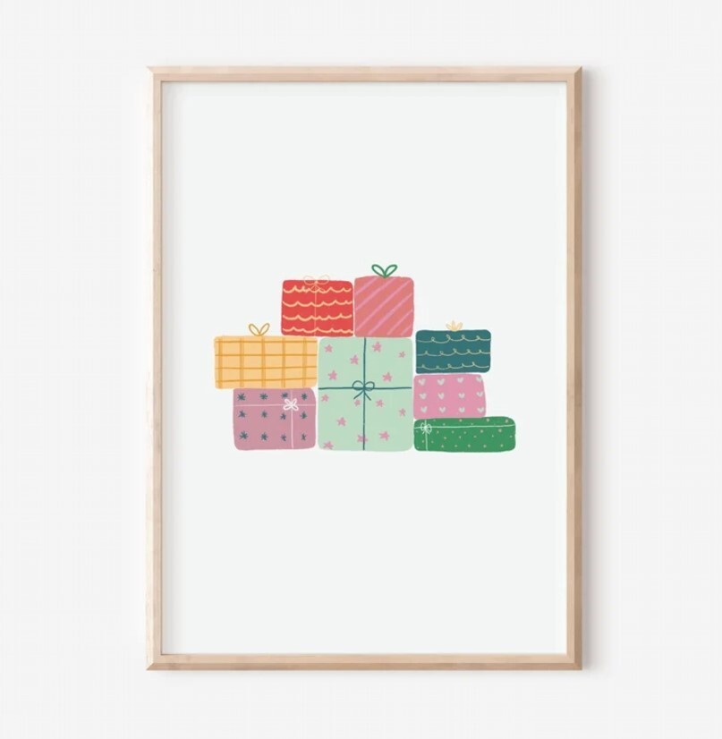 Trendy Christmas Wall Art Gifts Art Print Gift-Themed Wall Decor