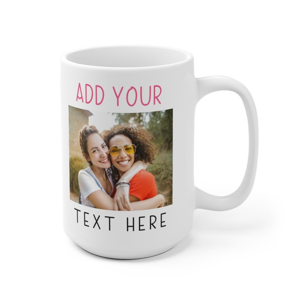 Personalized Friends Photo On Mug Coffee Mug For Father Dad Mom Sister Husband