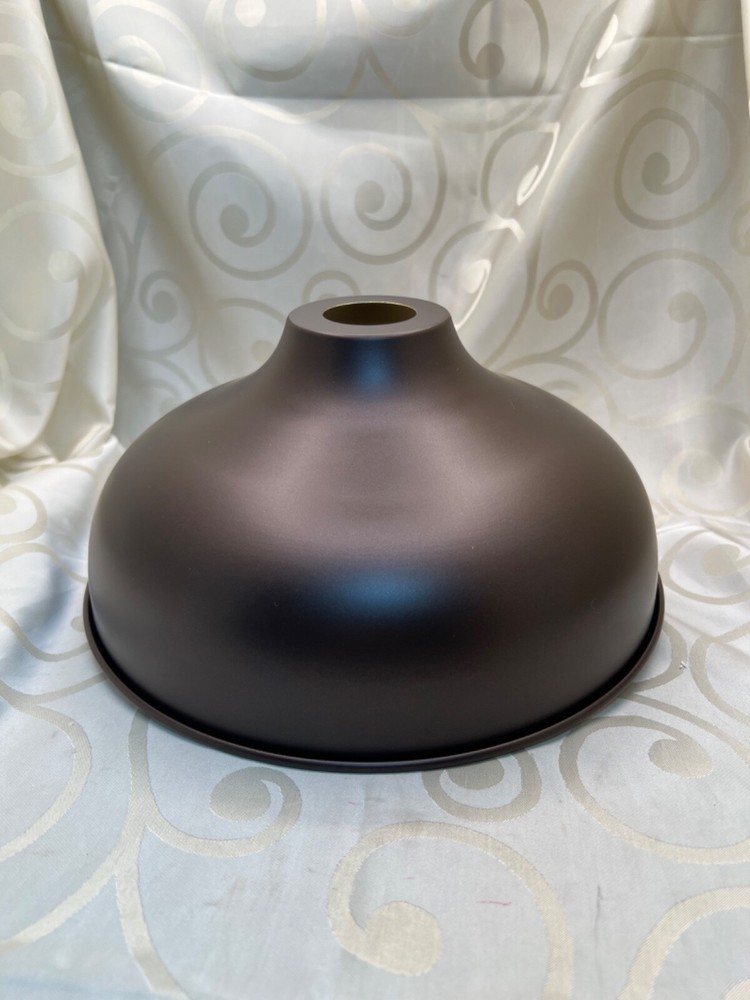 Industrial Pendant Shade bronze outside and gold inside 6
