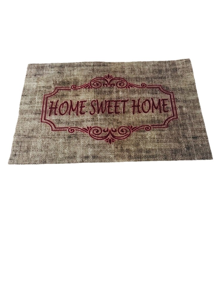 Happy Home Inspirational Traditional Polyester Floor Mat 15.5x23.7 Inch