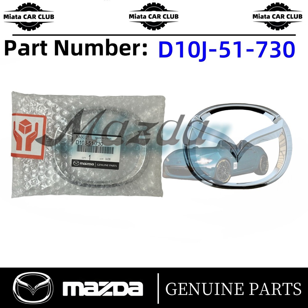 Genuine OEM Mazda 3 CX-3 Front Grille Emblem Logo 2016-2025 D10J-51-730