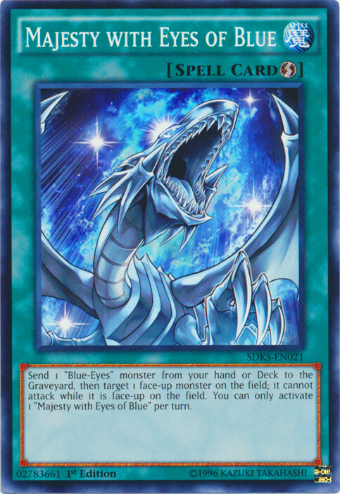 Majesty with Eyes of Blue SDKS-EN021 Common 1st Edition x3 Near Mint Condition
