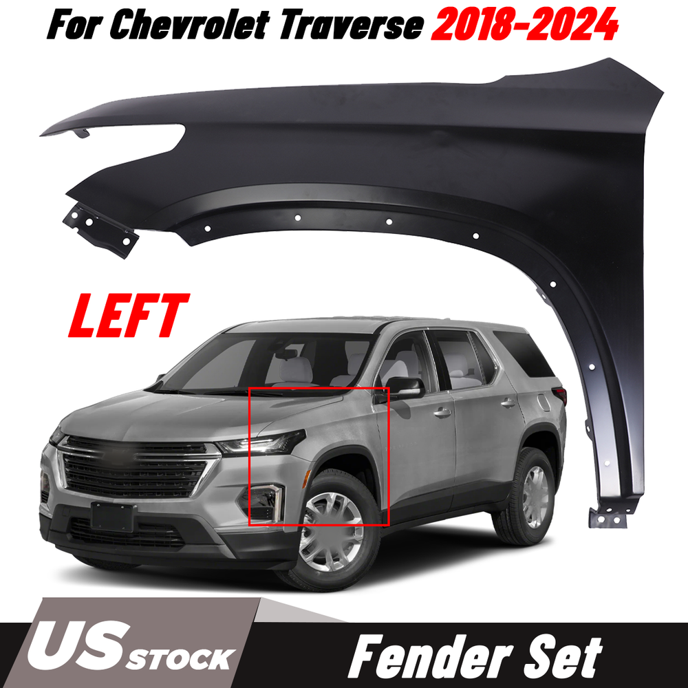 2018-2024 Chevrolet Traverse Driver Side Primed Steel Front Fender 84679031