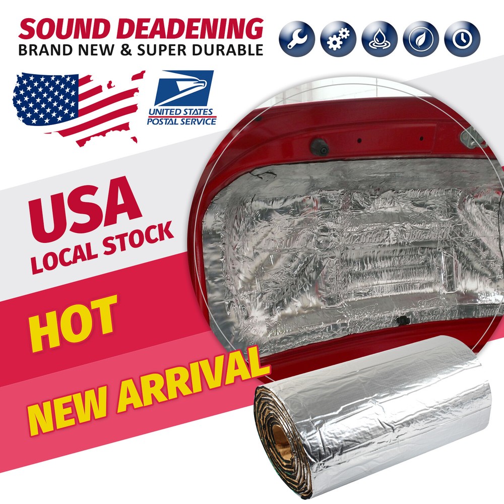 19SqFt Car Sound Deadener Mat Proofing Thick Insulation Material  Noise