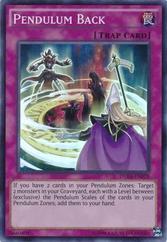 Pendulum Back DUEA-EN078 Super Rare Unlimited HP Yugioh Card