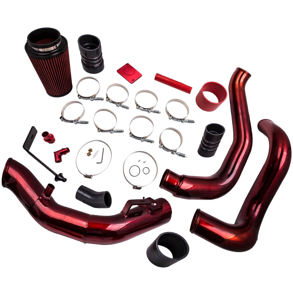 Intercooler Pipe & Cold Air Intake Kit & T-bolt Clamps for Ford F350 2003-2007