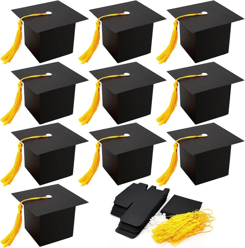 32 Pcs Graduation Cap Gift Box Graduation Party Favors Graduation Candy Boxes...