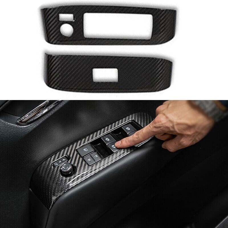 Upgrade Your Toyota Alphard RHD 2015-2022 with Real Carbon Fiber Window Lift Panel Trim