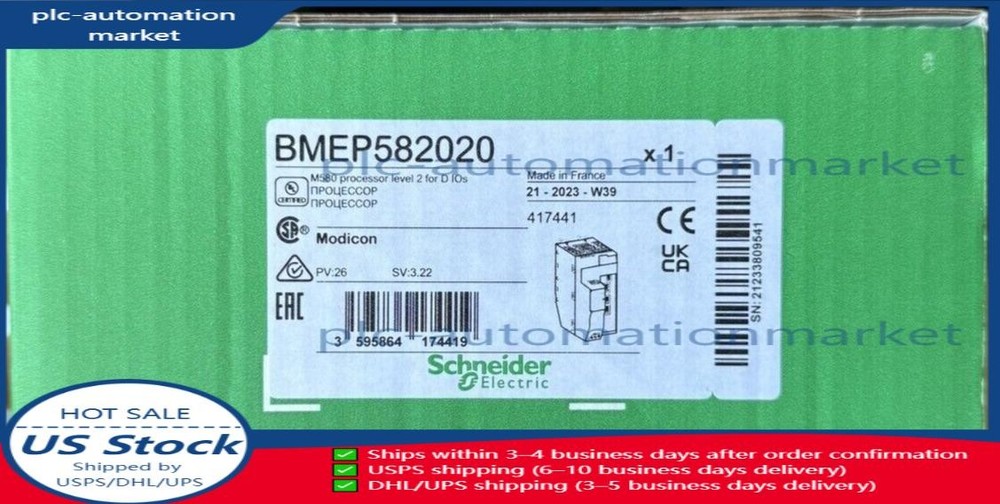 SND BMEP582020 Modicon M580 Controller Module 8MB Fast Ship US Free TAX