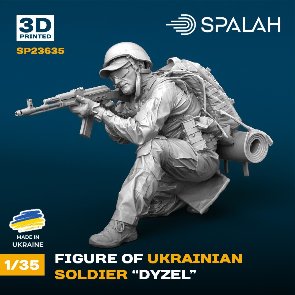 Ukrainian soldier Dyzel Scale Figure Model 1:35 Spalah SP23635
