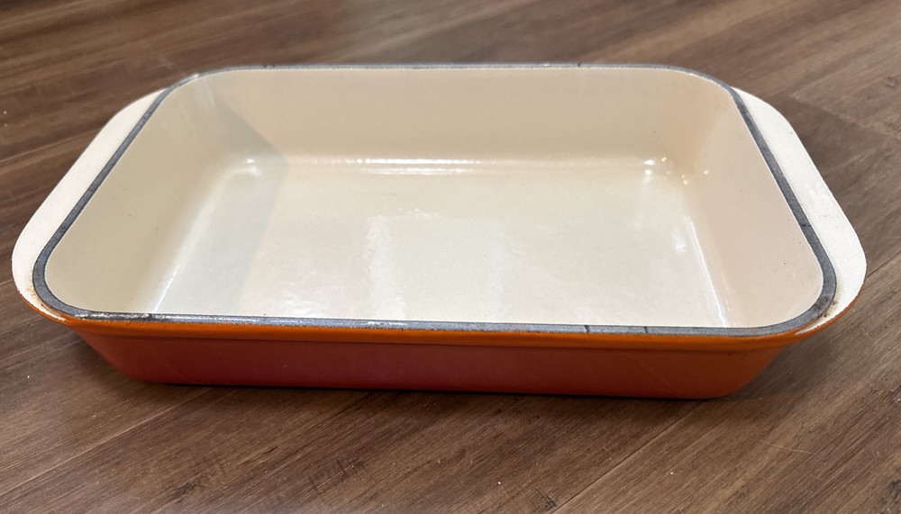 Le Creuset 30 Flame Orange Enameled Cast Iron Lasagna Baking Dish  