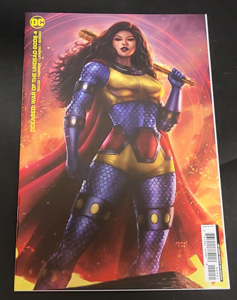 DCeased War of the Undead Gods (2022) #4 Sun Khamunaki 1 In 50 Variant Cover NM