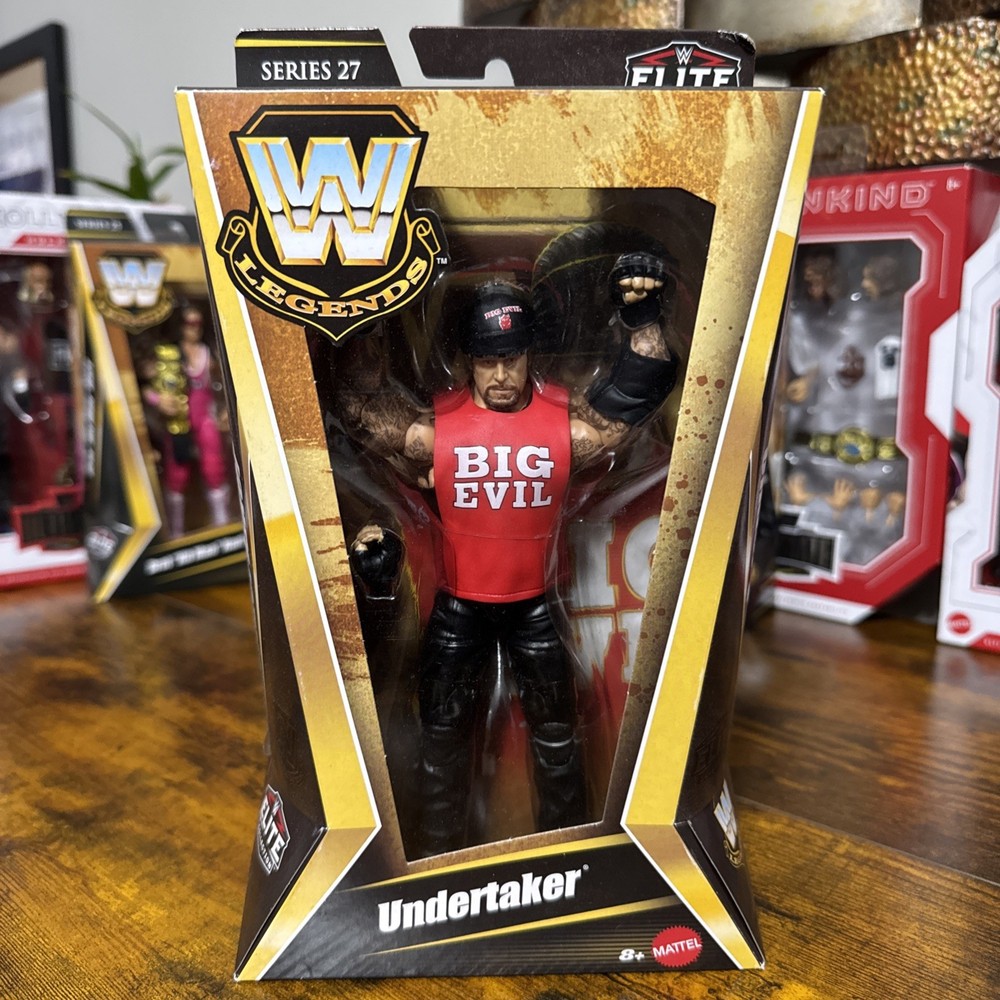 Mattel WWE Elite Legends Series 27 UNDERTAKER American Bad Ass Action Figure MOC