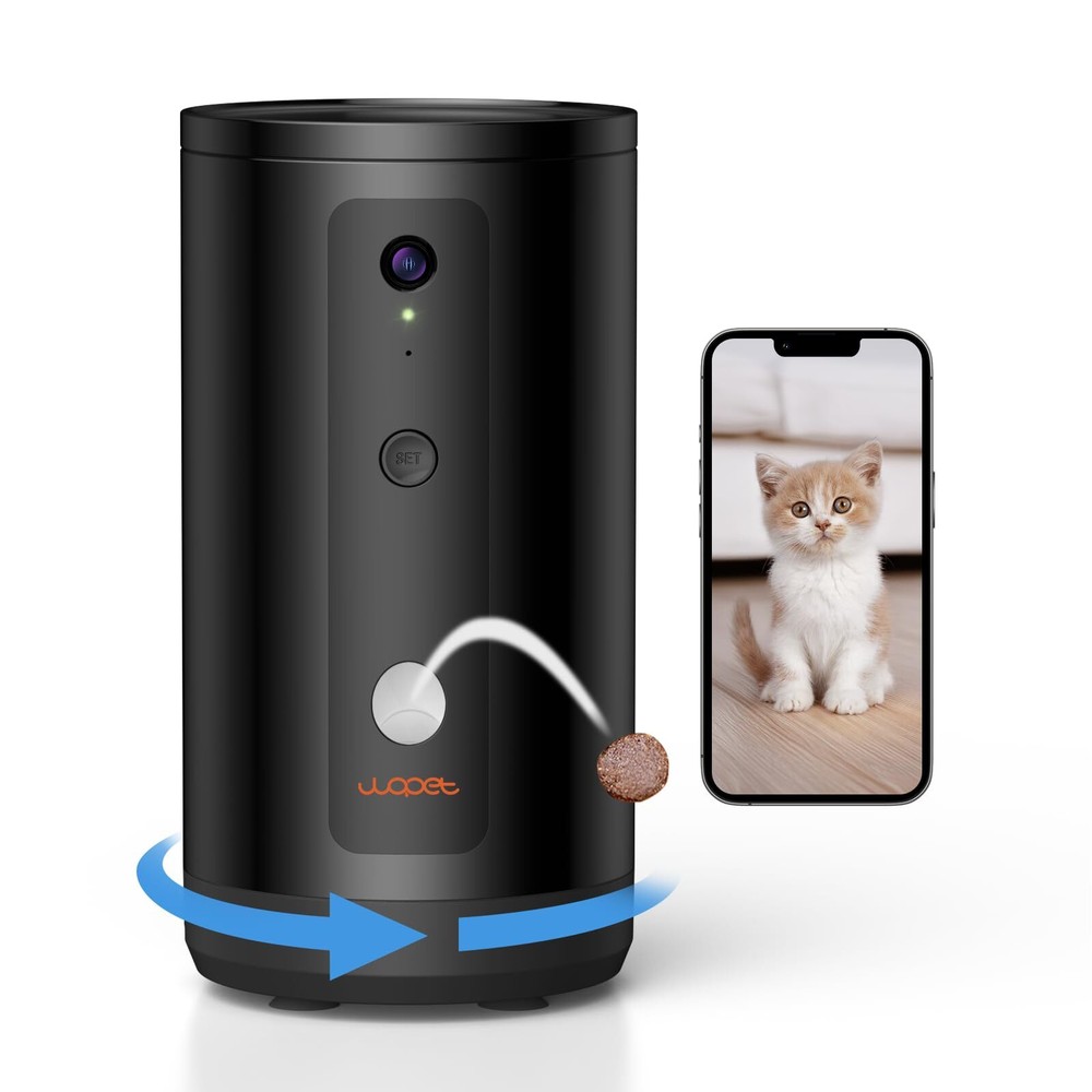 WOPET 300° Dog Camera with Treat Dispenser, [New 2024] 5G WiFi Pet Camera Tre...