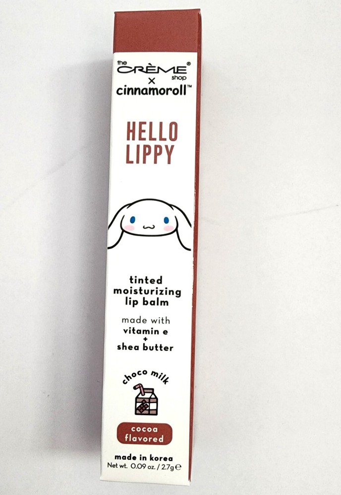 The Creme Shop x Cinnamoroll Hello Lippy Moisturizing Tinted Lip Balm in Choco