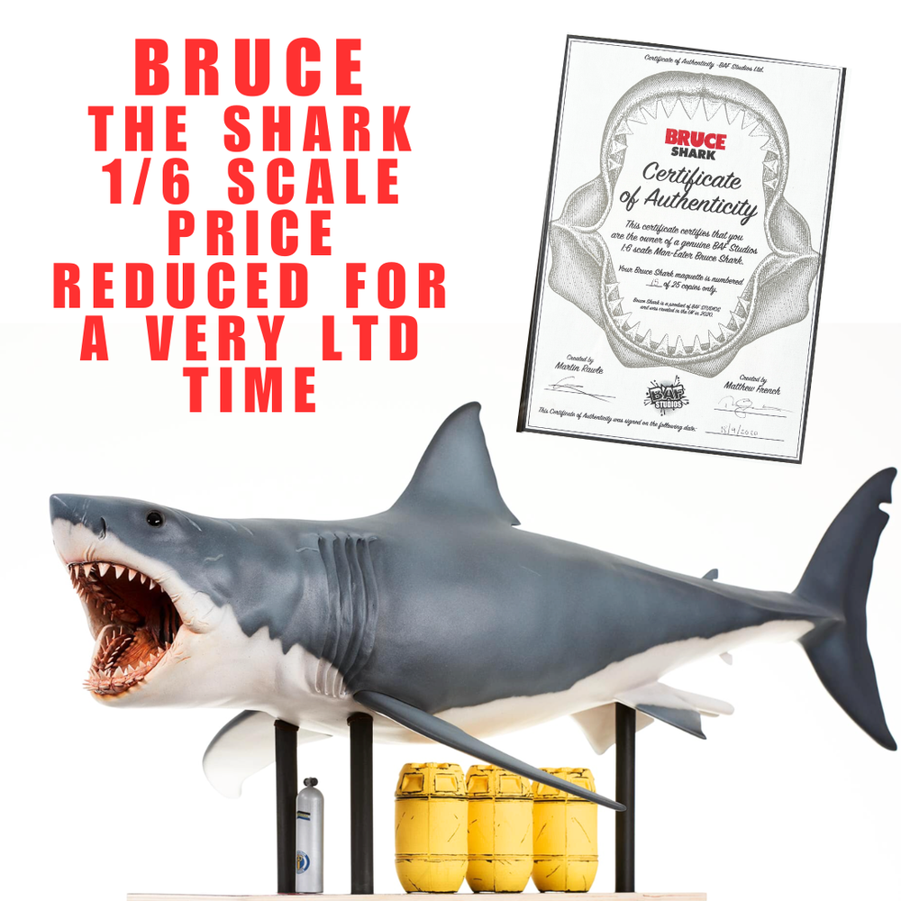 🦈 Bruce Shark – Official 1.6m Replica of Legendary JAWS Shark CHRISTMAS SALE-image