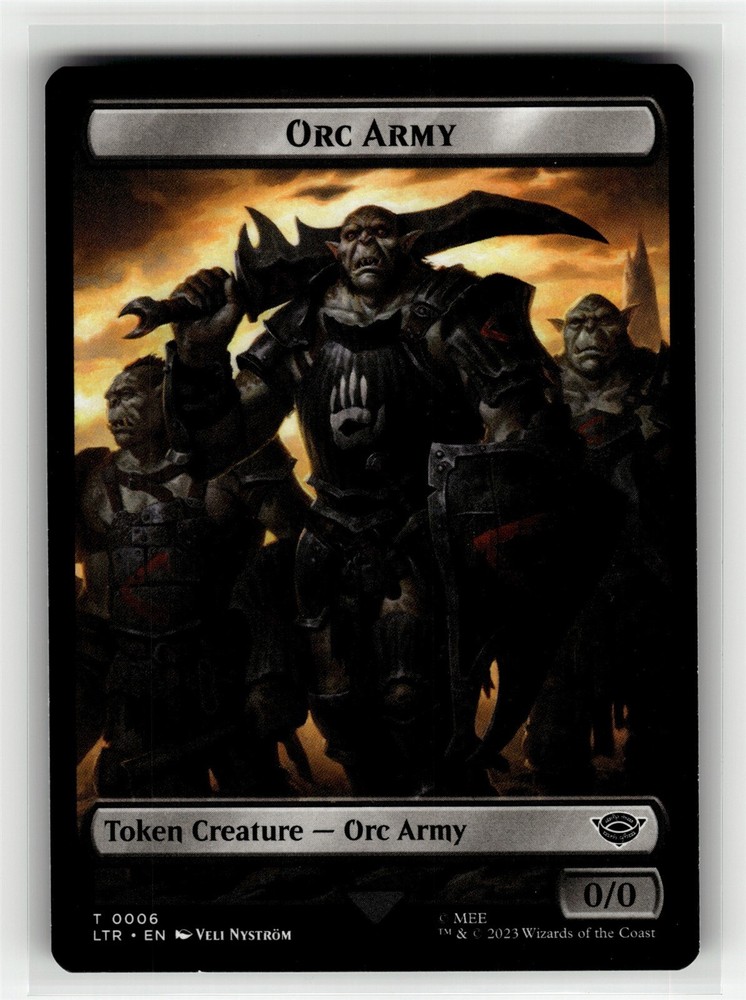 ORC ARMY TOKEN (0006) Tales of Middle-Earth #6 LTR(NM+)(MTG)