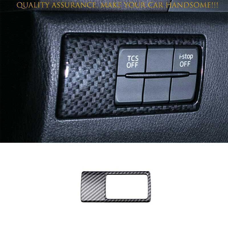 For Mazda 6 Atenza 2016-2017 Carbon Fiber Driver's Side Dash Control Panel Trim