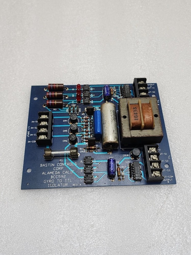BASTIN CONTROLS CORP BCC592 REV A ALAMEDA CALIF GYRO TO TTL ISOLATOR
