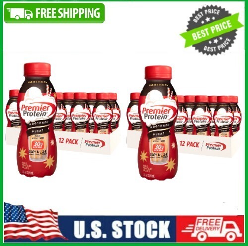 2 Pack Premier Protein Shake, Root Beer Float Limited Time, 30g Protein, 12 Ct-image