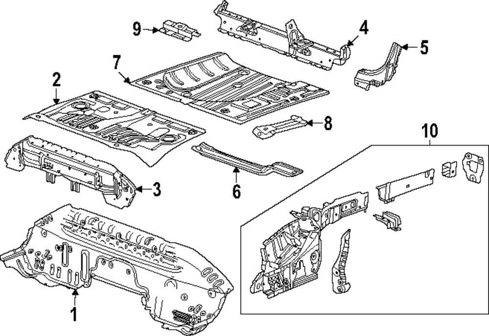 Genuine GM Upper Cross-Member 60007422