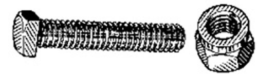 AMZ Clips And Fasteners Battery Terminal Collared Nut 5/16-18 Zinc