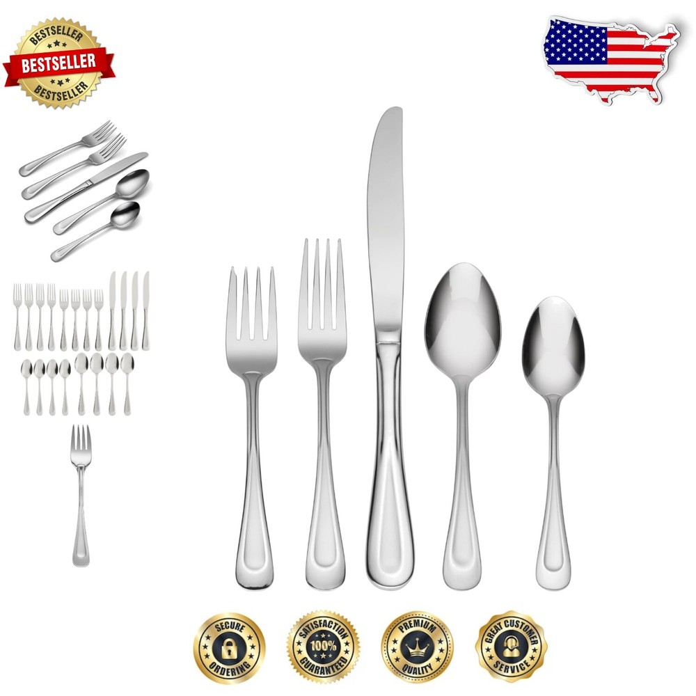 Satin Sand Dune 20-Piece Flatware Set - Service for 4 in Stainless Steel