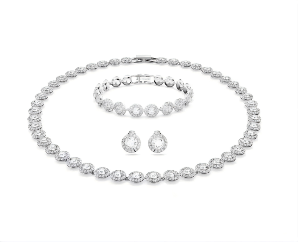 Swarovski Ariana GrandexSwarovski Tennis Necklace+Bracelet+Earrings Combination