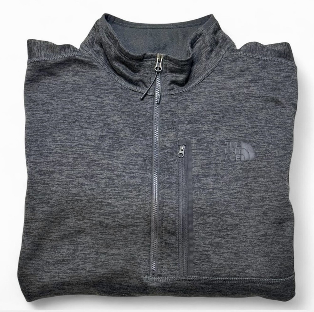 The North Face Men’s Fleece 1/4 Zip Pullover Jacket XL Gray Outdoor