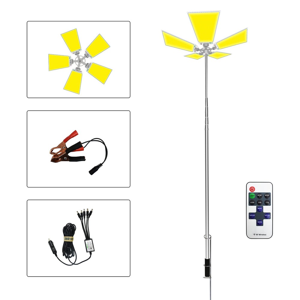 Conpex 25000lm Led Camping Lights, Camping Telescoping Led, Portable Waterpro...