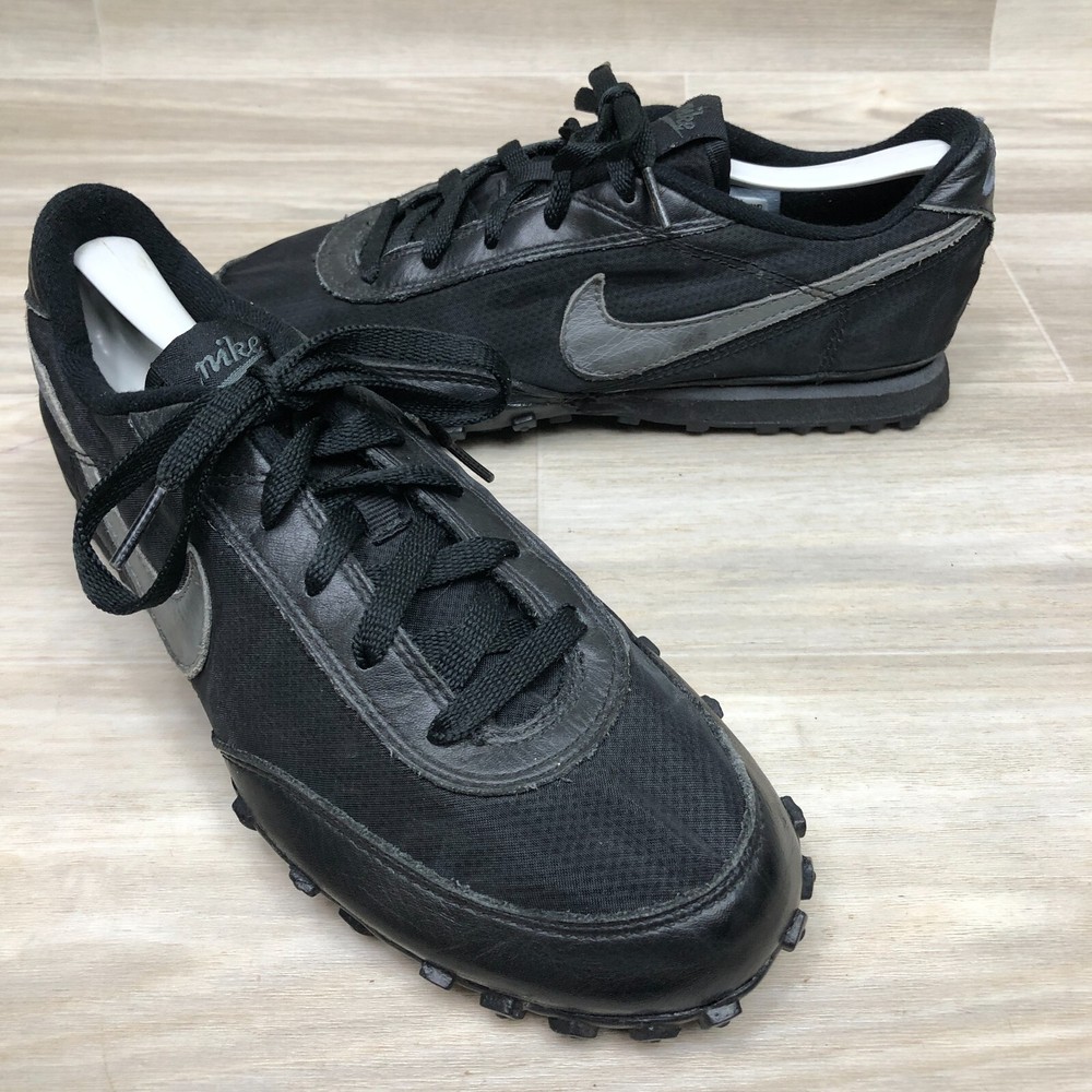 RARE🔥Nike Waffle Racer II Black Vintage Sneakers 303918-001 Size 8.5 2003