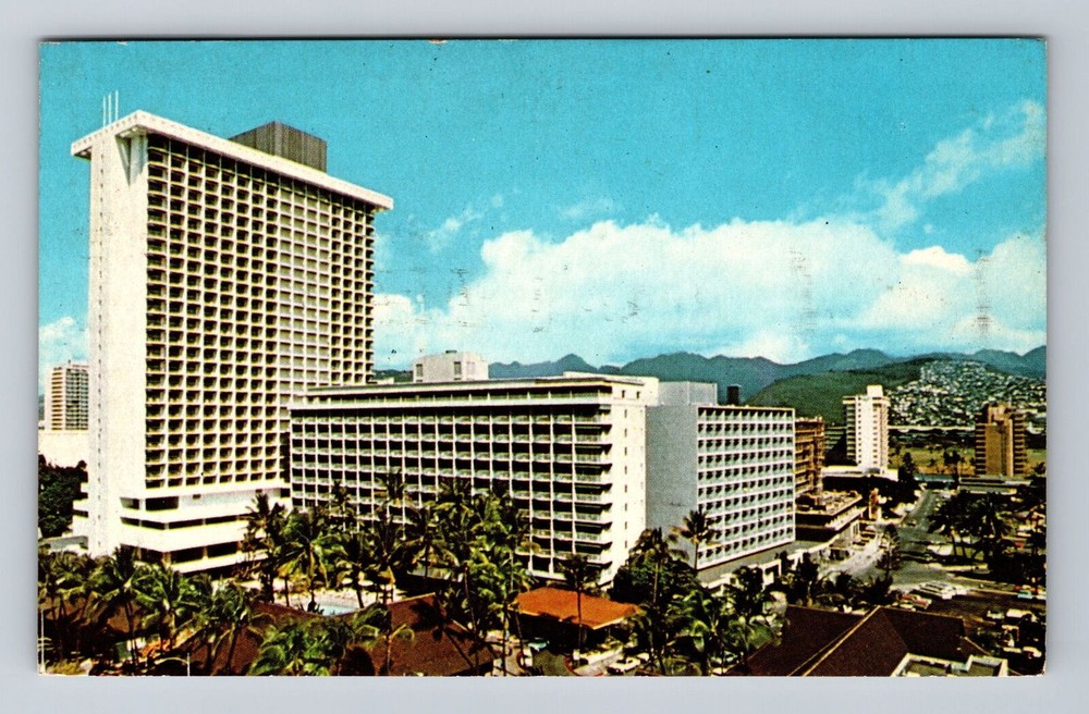 Vintage 1977 Princess Kaiulani Hotel Waikiki Hawaii Advertising Postcard