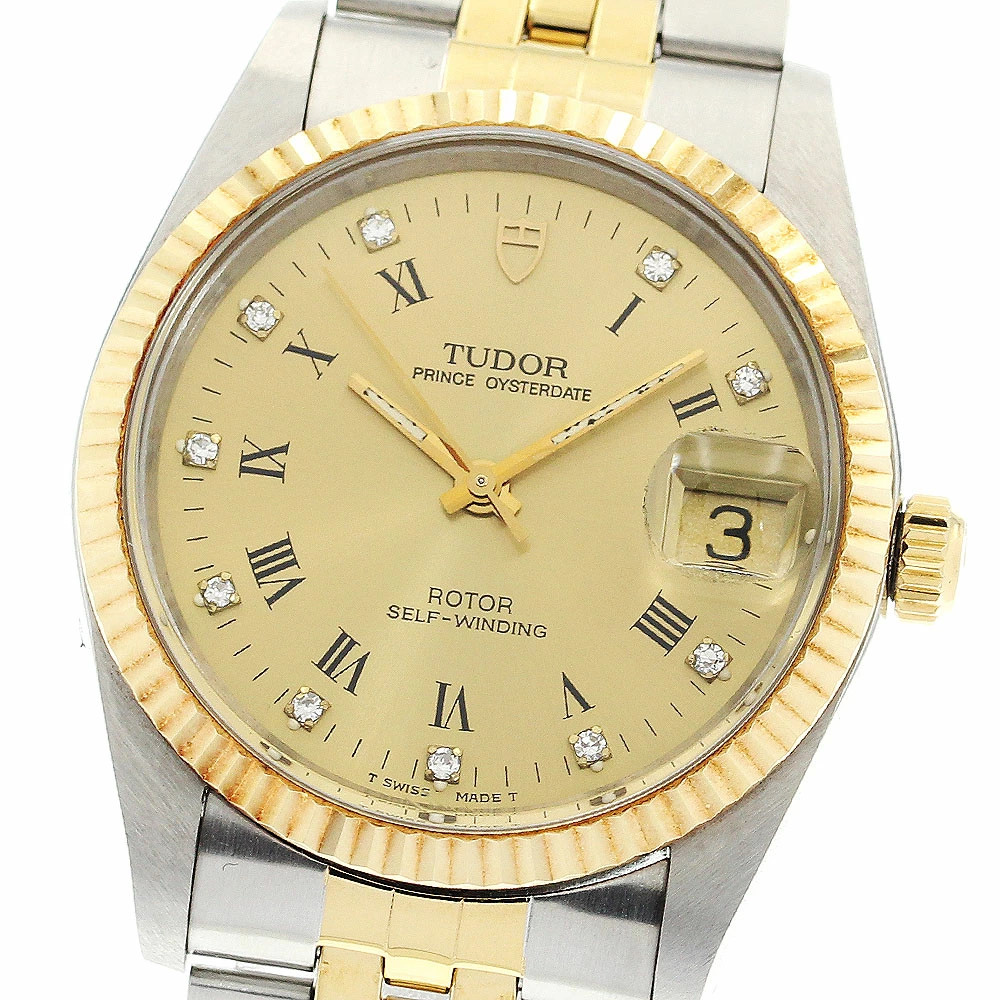 Tudor TUDOR 74033 Prince Oyster Date YG Bezel 10P Automatic Men s 909652 ev10 Us