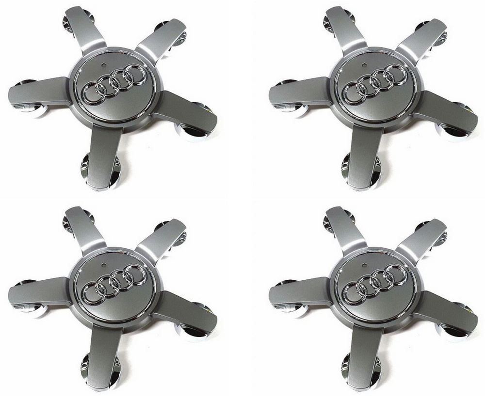 4pcs 150mm For Audi Q7 Wheel Center Caps Hubcaps Rim Caps Gray 4L0601165D