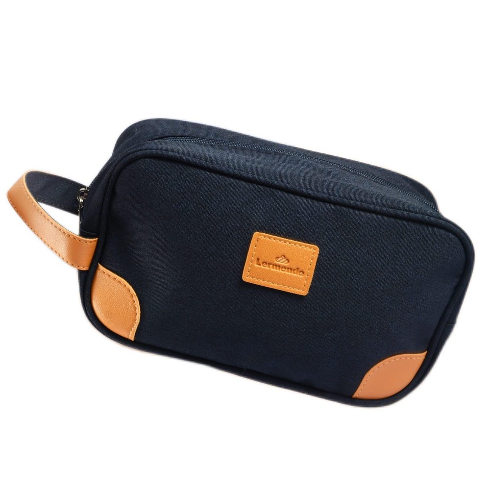 Clear Travel Toiletry Bag for Men with Hand Strap – Shaving Dopp Kit  