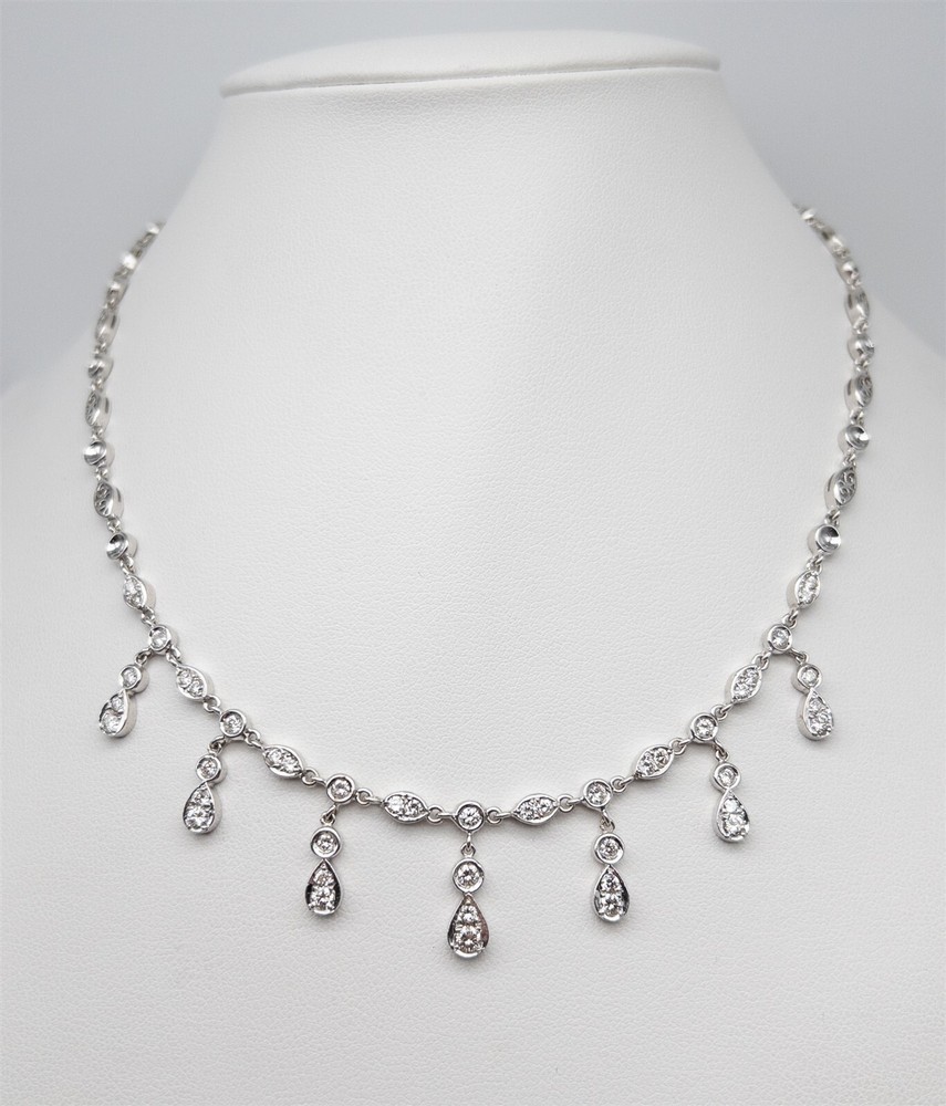 $14,850 Gregg Ruth 2ct VS G Diamond 18k White Gold 15