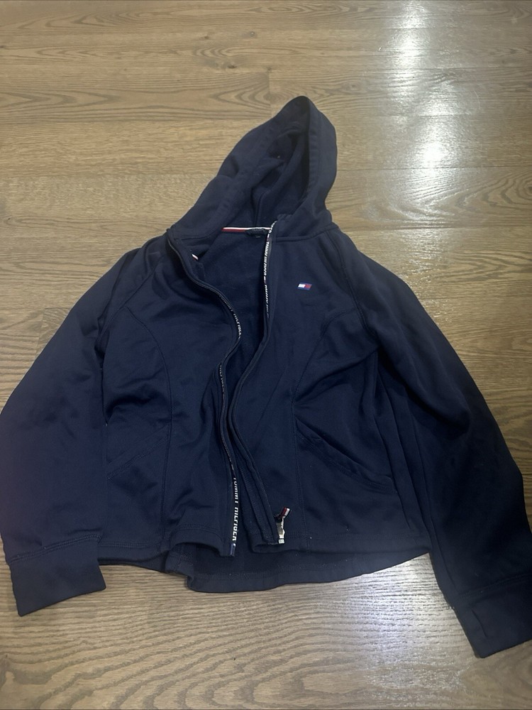 Tommy Hilfiger Kids Navy Full Zip Hoodie Jacket Size 12/14 Large  