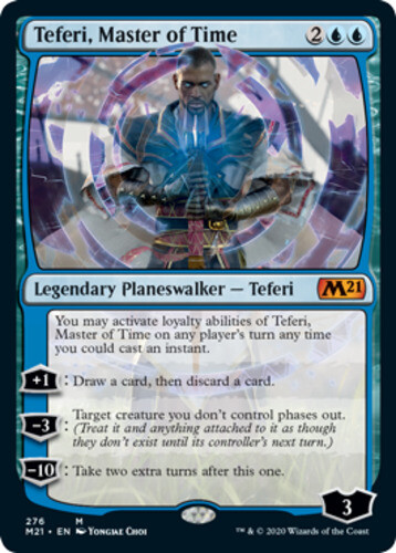 Teferi, Master of Time (276) - Alternate Art x1 - Magic Core Set 2021 - NM-Mint,