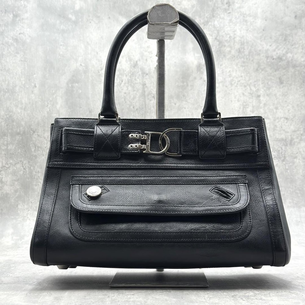 Dior Archive Mini Flight Line Bag Black Leather New