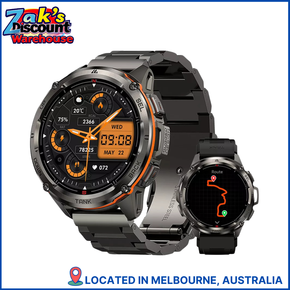 2024 KOSPET TANK T3 Ultra GPS Smartwatch for Men with 470mAh Battery